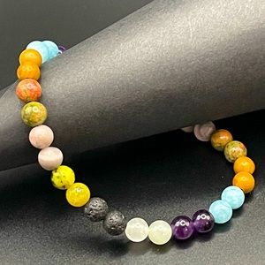 Beaded Stone Bracelet